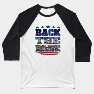 Show Police Support Thin Blue Line Back the Blue American Flag Gifts NYC Baseball T-Shirt